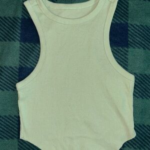 Wild Fable Cream Ribbed Tank Top